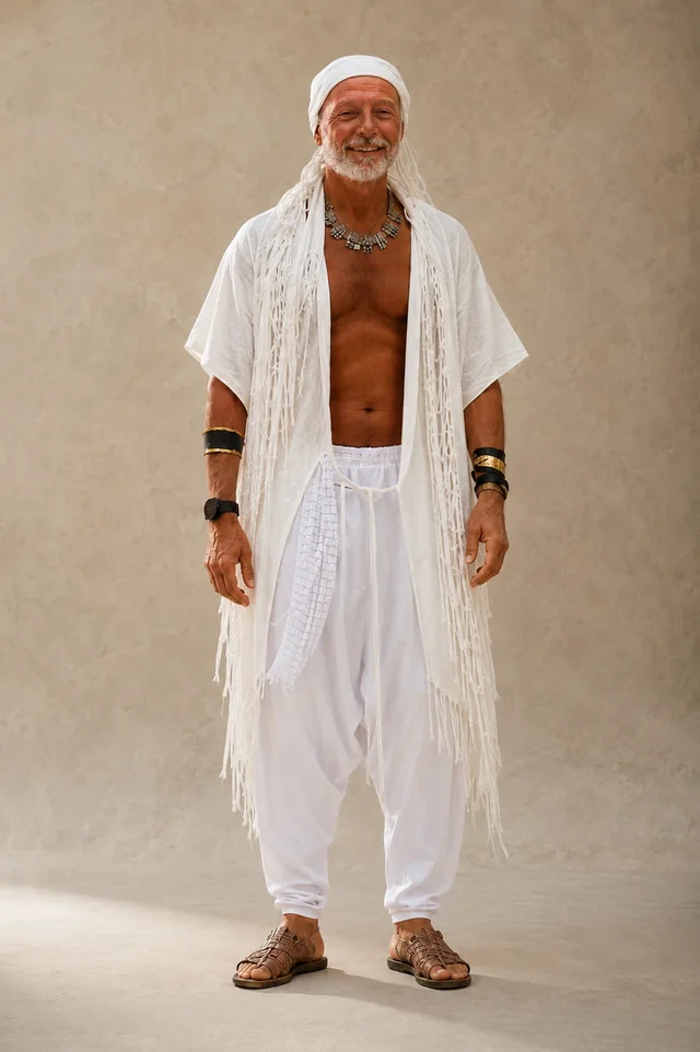 קימונו BARAKA לגבר בגזירה ידנית